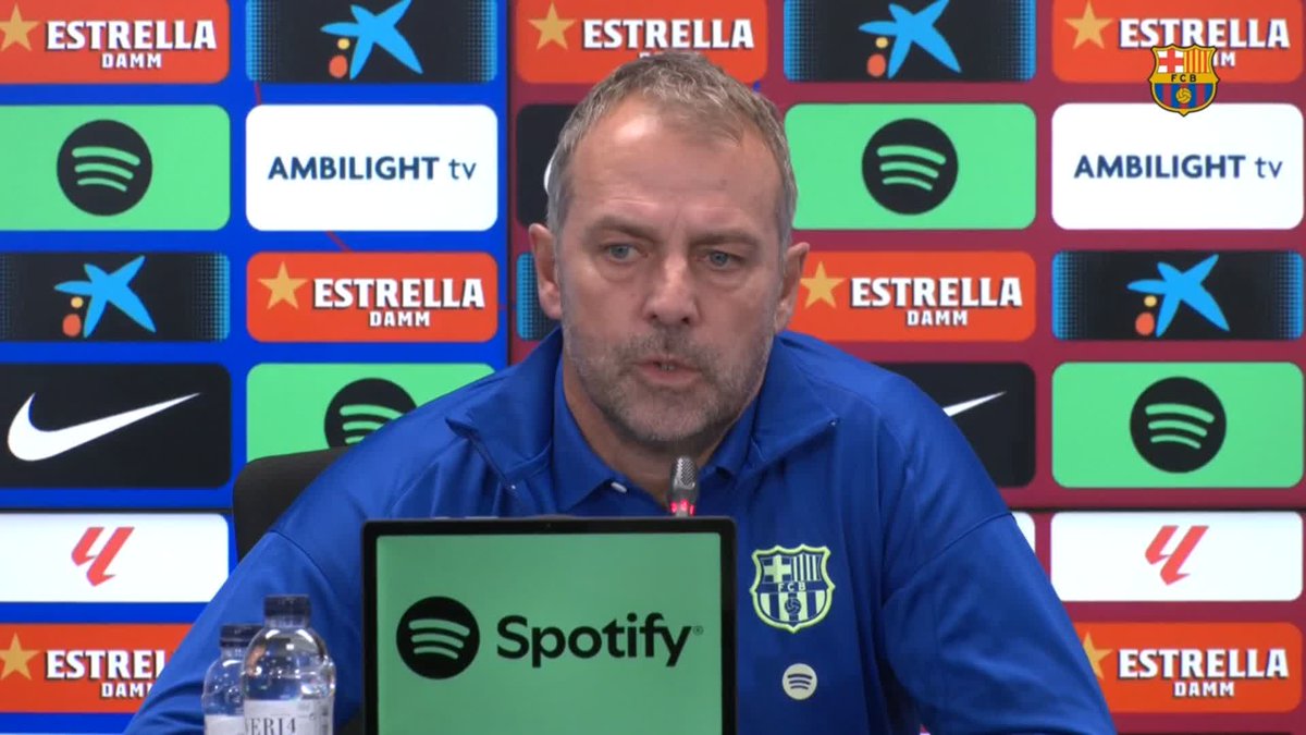 🎙️ HANSI FLICK on Ronald Araujo and Dani Olmo: "Ronald is doing really good. He's very close. Dani is back, also for the starting eleven." #MallorcaBarça