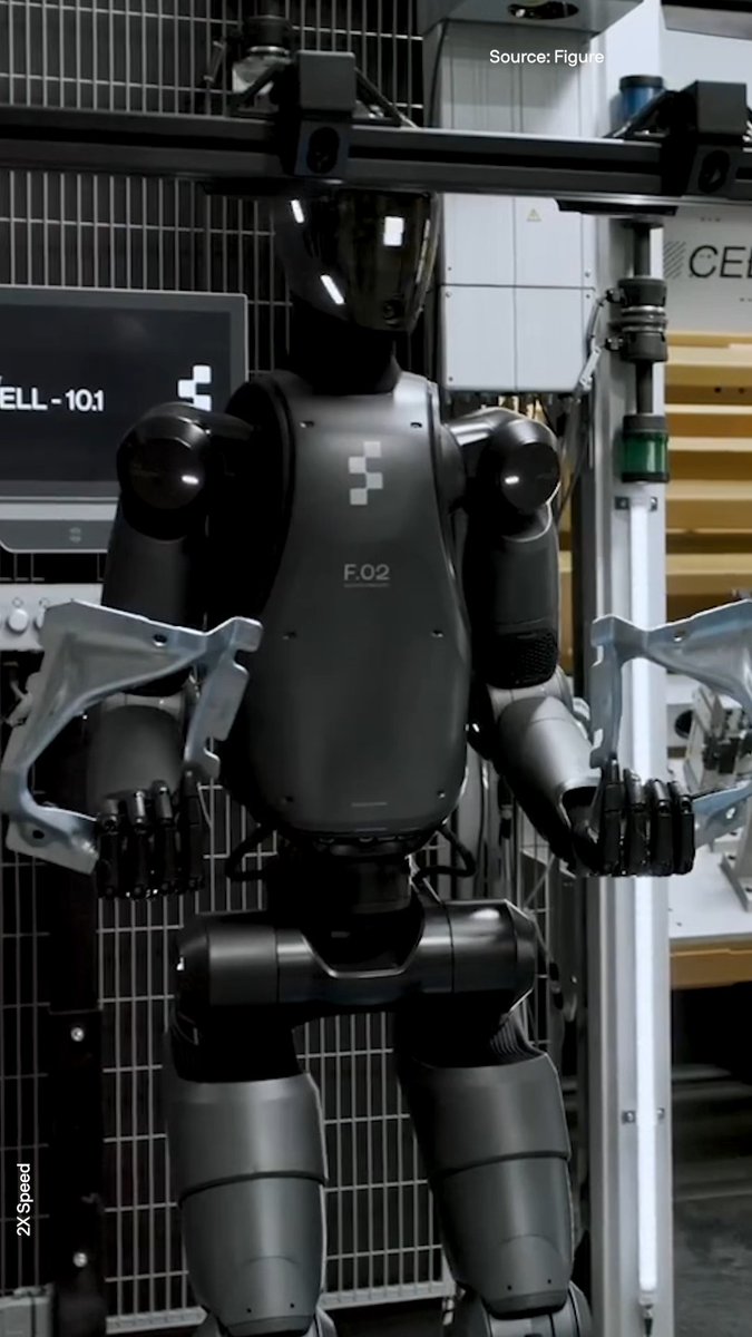 Robotics startup Figure released a video update showcasing their Figure 02 humanoid robot autonomously performing tasks at HQ for a BMW use case