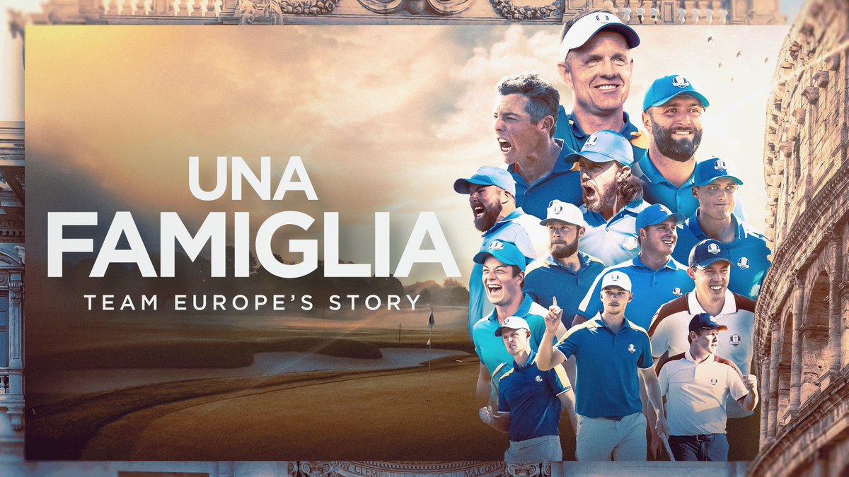 Una Famigila 🇪🇺 Coming tomorrow, 16:00 (GMT), on @RyderCup YouTube 🗓️ @Rolex | #UnaFamiglia
