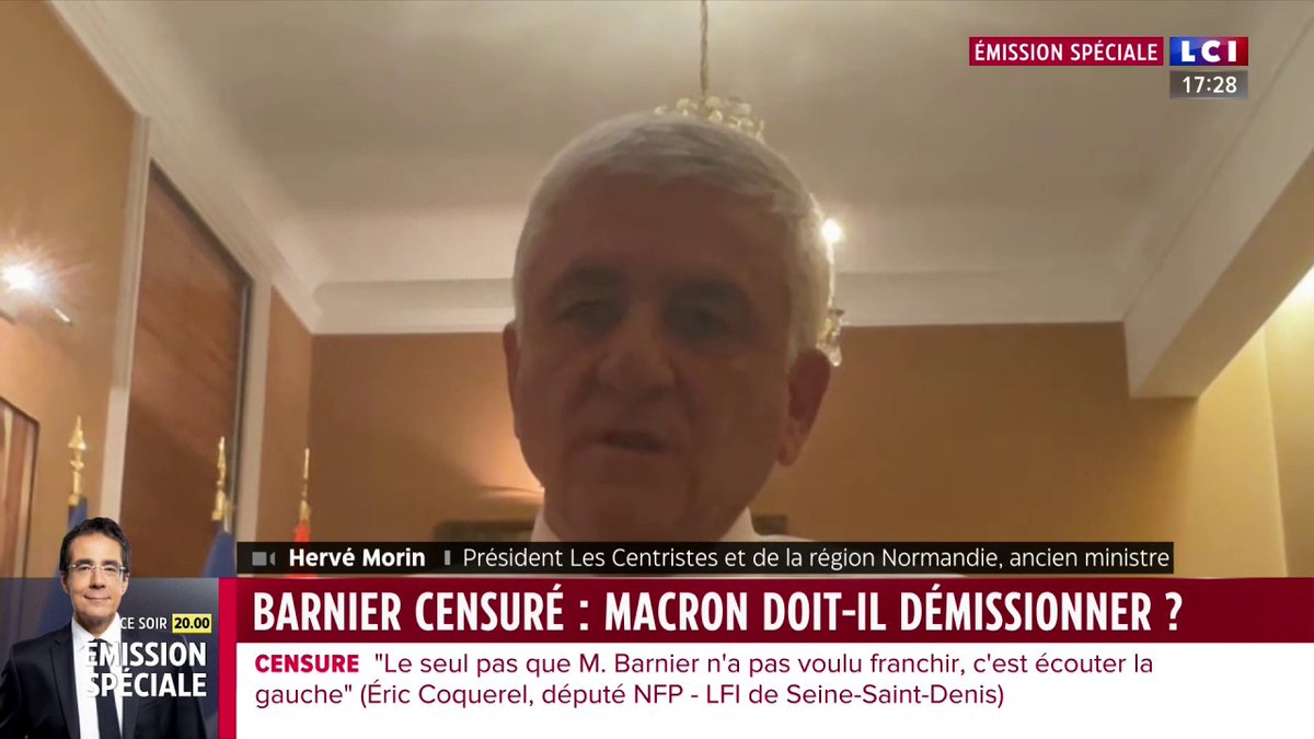 🔴 Michel Barnier déclenche le 49.3 sur le budget 2025 🗣️ Hervé Morin appelle à la démission d'Emmanuel Macron ➡️ Suivez notre édition spéciale en direct de l’Assemblée