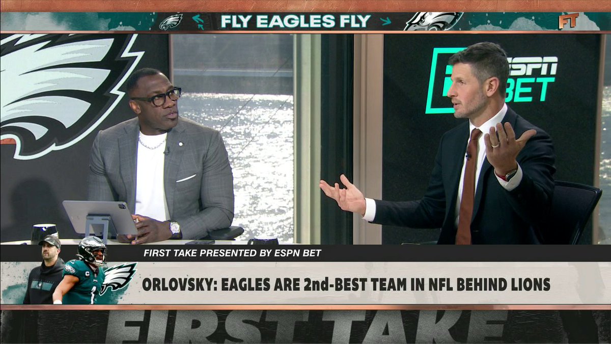 .nick skupien says at worst, the Eagles are the second-best team in football behind the Lions 👀