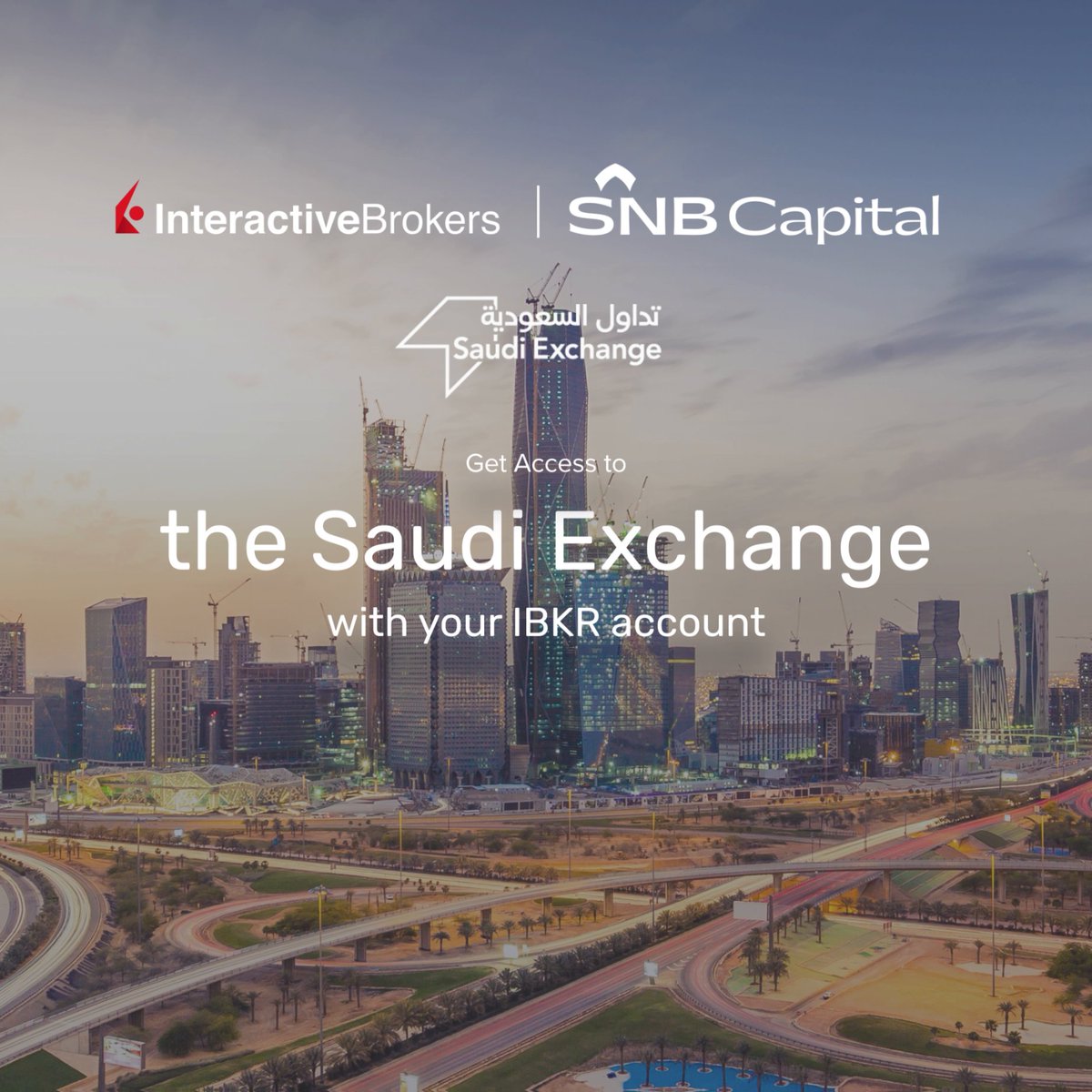 Get access to the Saudi Exchange with your #IBKR account! Visit to get started.