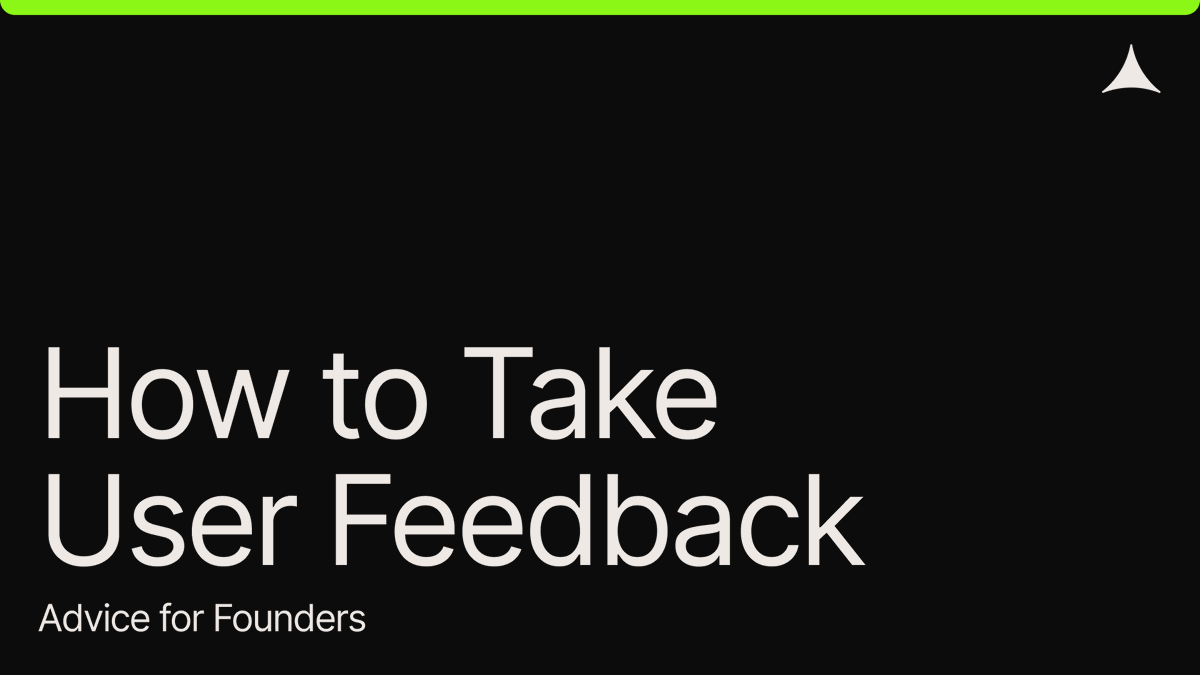 How to Take User Feedback ft. qw