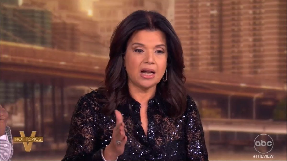 Hunter Biden is a 54-year-old crack addict with a hooker problem. Ana Navarro on The View acts like he's 12. "I hope now Hunter gives his dad a gift, the gift of being a good son, a good father..."