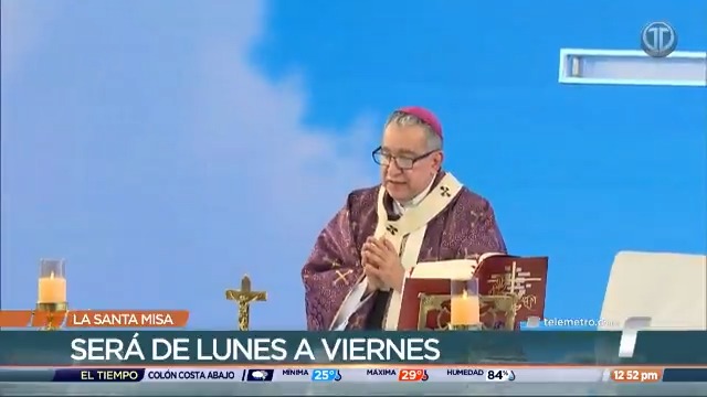 A partir de este lunes 2 de diciembre la Santa Misa será transmitida cada mañana por Telemetro Reporta, RPCTV y ECOtvPanamá. #TReporta