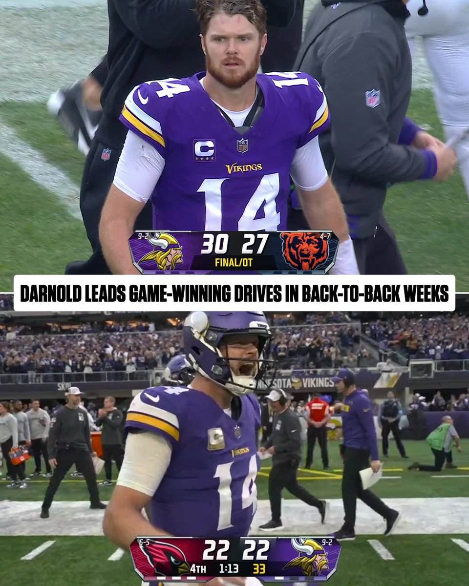 Sam Darnold led game-winning drives in back-to-back games Progressive