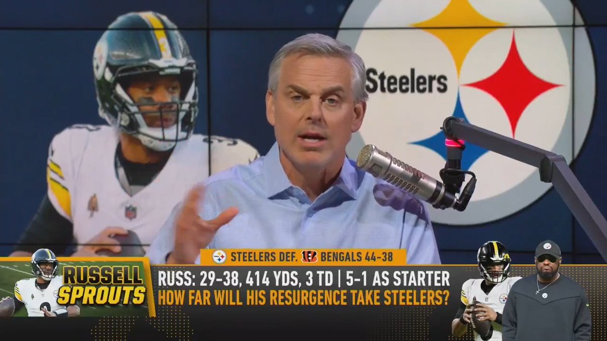 Mike Tomlin and Russell Wilson needed each other: "44-38 wins over Joe Burrow were not available to this franchise the last several years. There's multiple ways to win." — @ColinCowherd