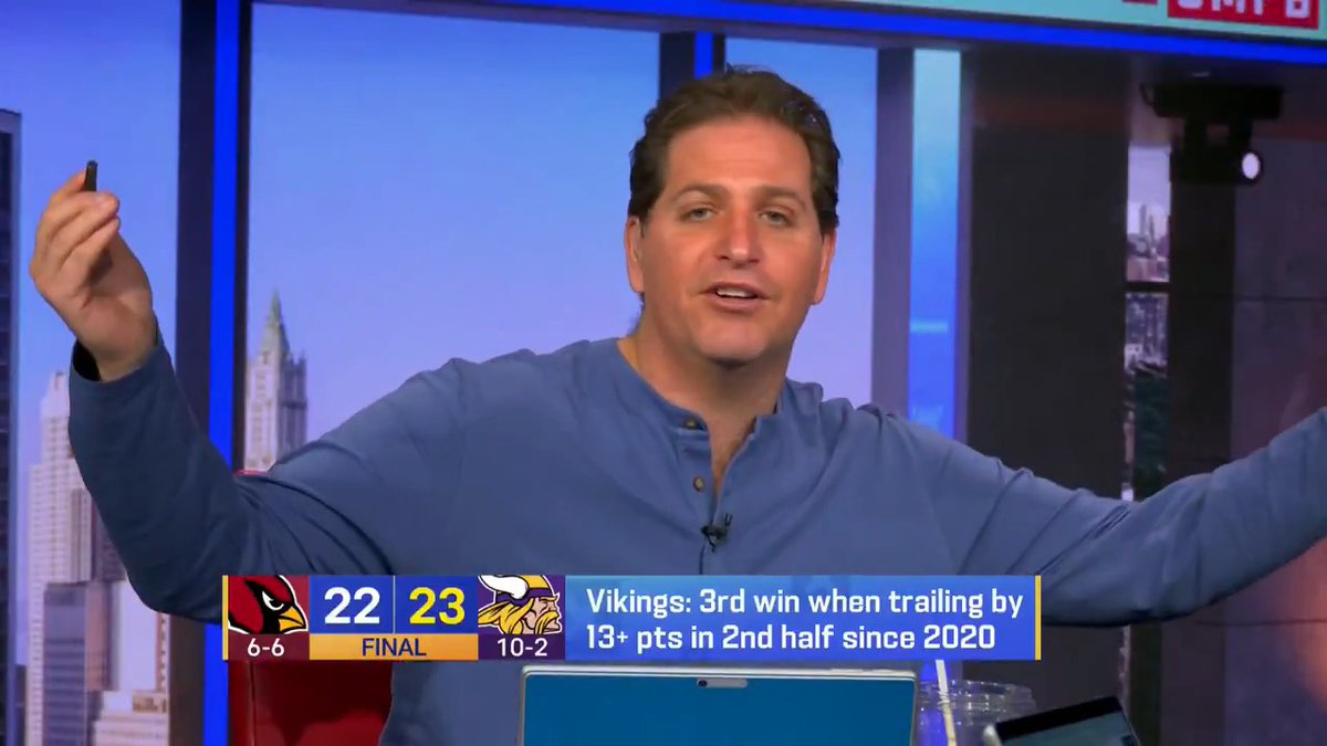 "I think what the #Vikings are putting together at 10-2 is one of the best stories in the sport this year." - @PShchrags 📺: @NFLNetwork | @GMFB