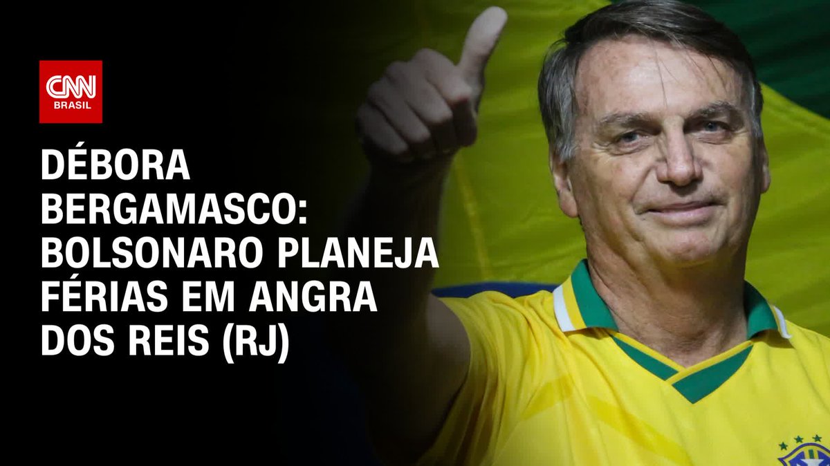 O ex-presidente Jair Bolsonaro (PL) planeja passar férias em Angra dos Reis. Bolsonaro deve ficar em compasso de espera até a denúncia da Procuradoria-Geral da República (PGR), que pode ficar para 2025. A apuração é da âncora da CNN Débora Bergamasco. #CNNBrasil