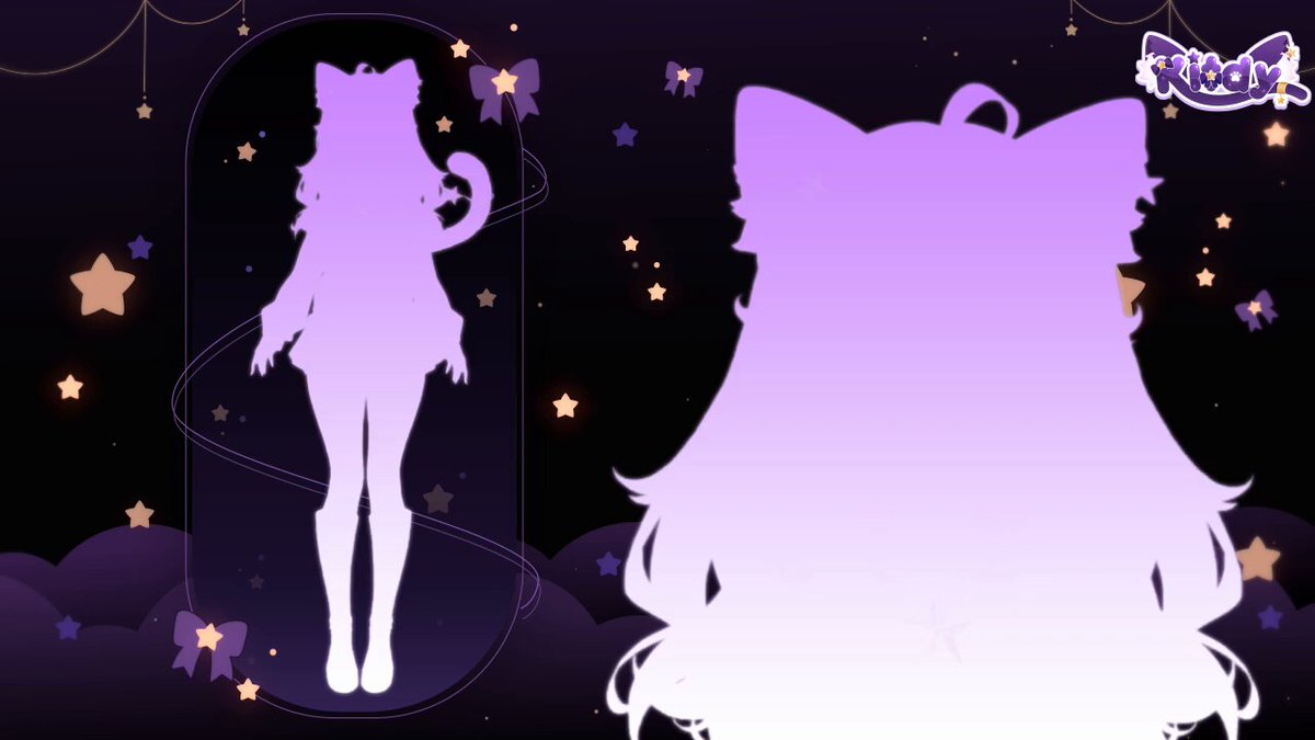 ⭐️💜 MODEL REVEAL 💜⭐️ Hii I'm Kitdy a galactic cat girl soon to be Vtuber! I'm super excited to show you my design 🥳 Help me reveal my first ever model? #ENVTuber #VtuberDebut