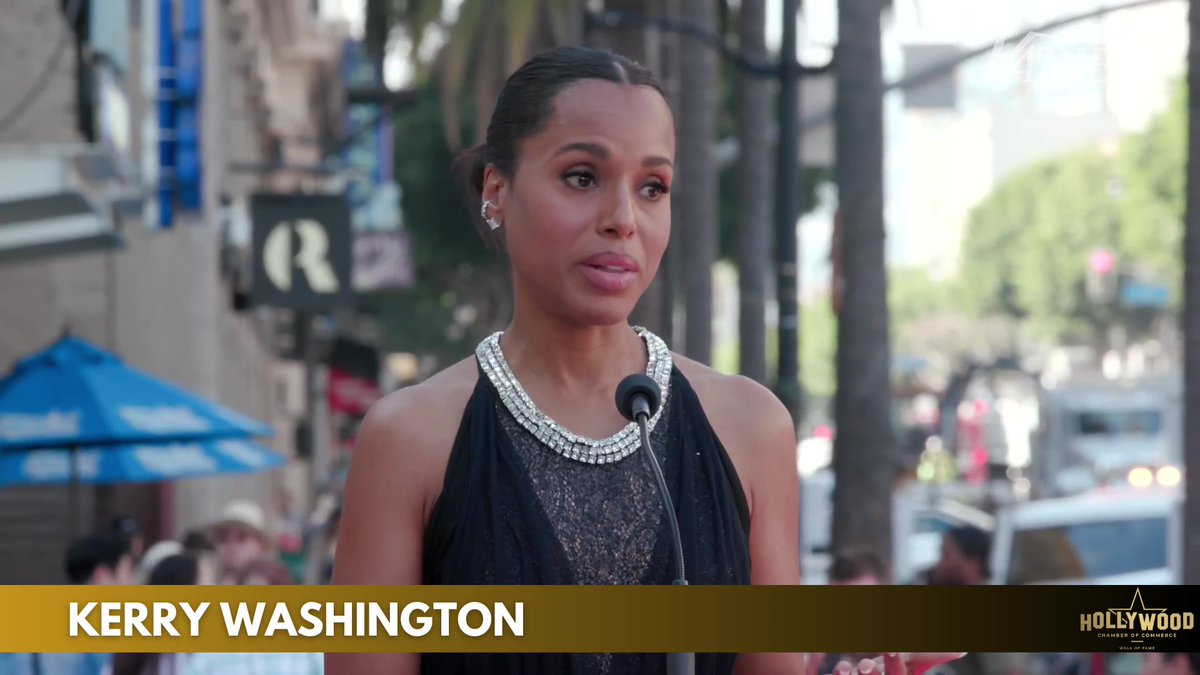 Kerry Washington reflects on her career at her Hollywood Walk of Fame ceremony. 🌟