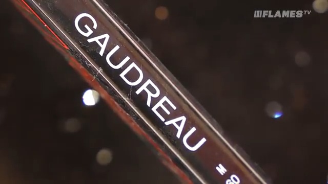 #Flames Equipment Manager Mark DePasquale had the perfect stick for Guy Gaudreau to use for today's practice!