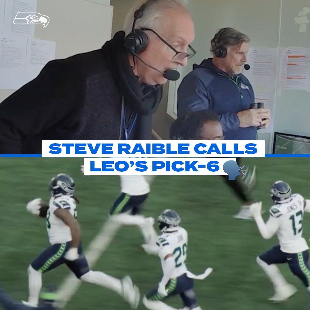 Leo's got us covered. Steve Raible's call of Big Cat's 92-yard pick-six. 🎙️