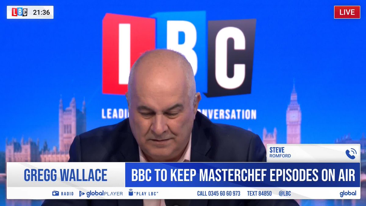 "If you don't like it, go away." "Well, then you're part of the problem." Caller Steve offers a defence to Gregg Wallace's actions, but Iain Dale 🏴󠁧󠁢󠁥󠁮󠁧󠁿🇬🇧 ⚒️ isn't having it.