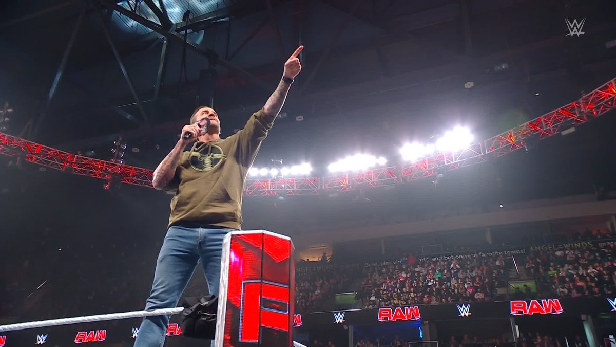 Can you see it? 🤔 We can see it... 👀 We know what CM Punk's going after next. #WWERaw