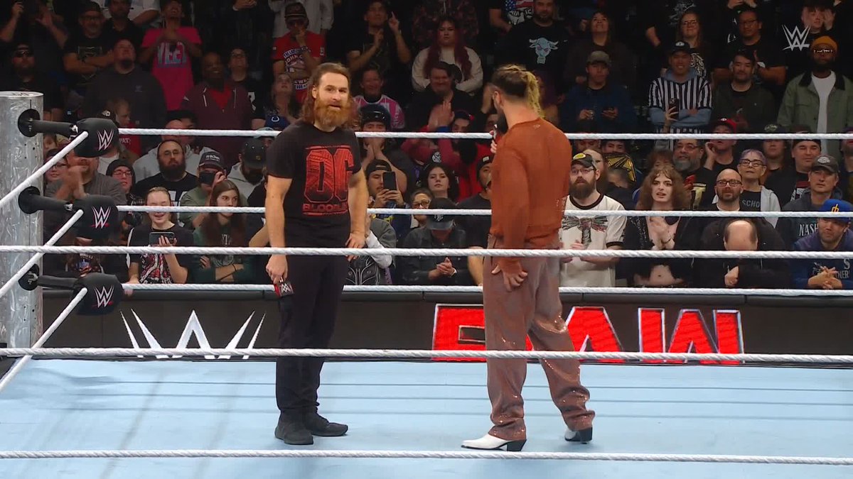 "We wouldn't have had to team with CM PUNK if YOU teamed with us in the first place but you couldn't because YOU'RE TOO DAMN STUBBORN!" 😤 Sami's not holding back rn... #WWERaw