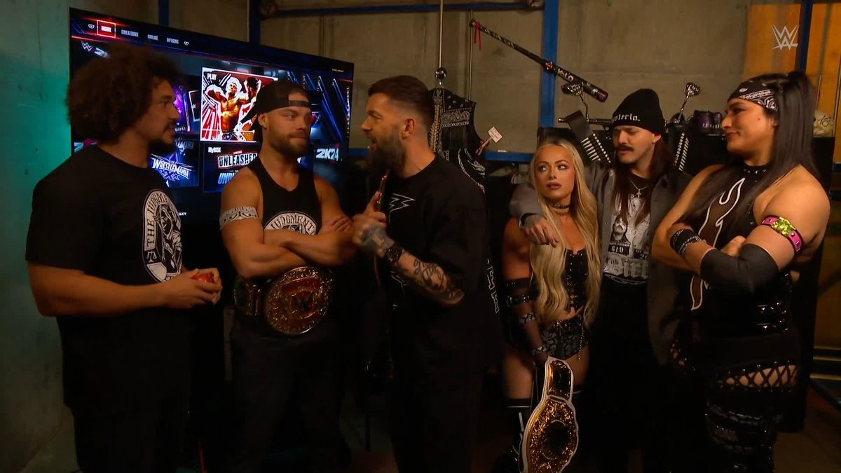 When #TheJudgmentDay listens to Finn... they win? #WWERaw