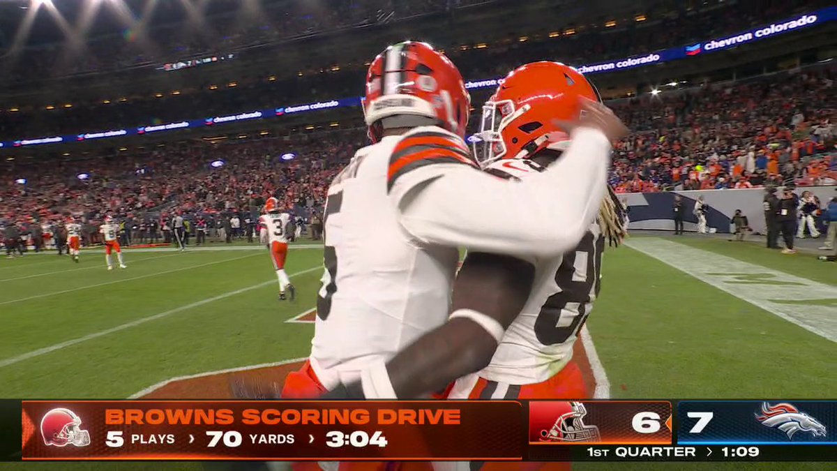 Jameis Winston and the Browns answer right back with a David Njoku TD 😤