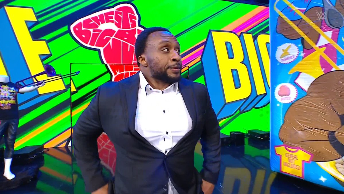 HE'S HERE!!!! 👏👏👏 FOR THE FIRST TIME IN ALMOST 4 YEARS BIG E IS BACK ON #WWERAW
