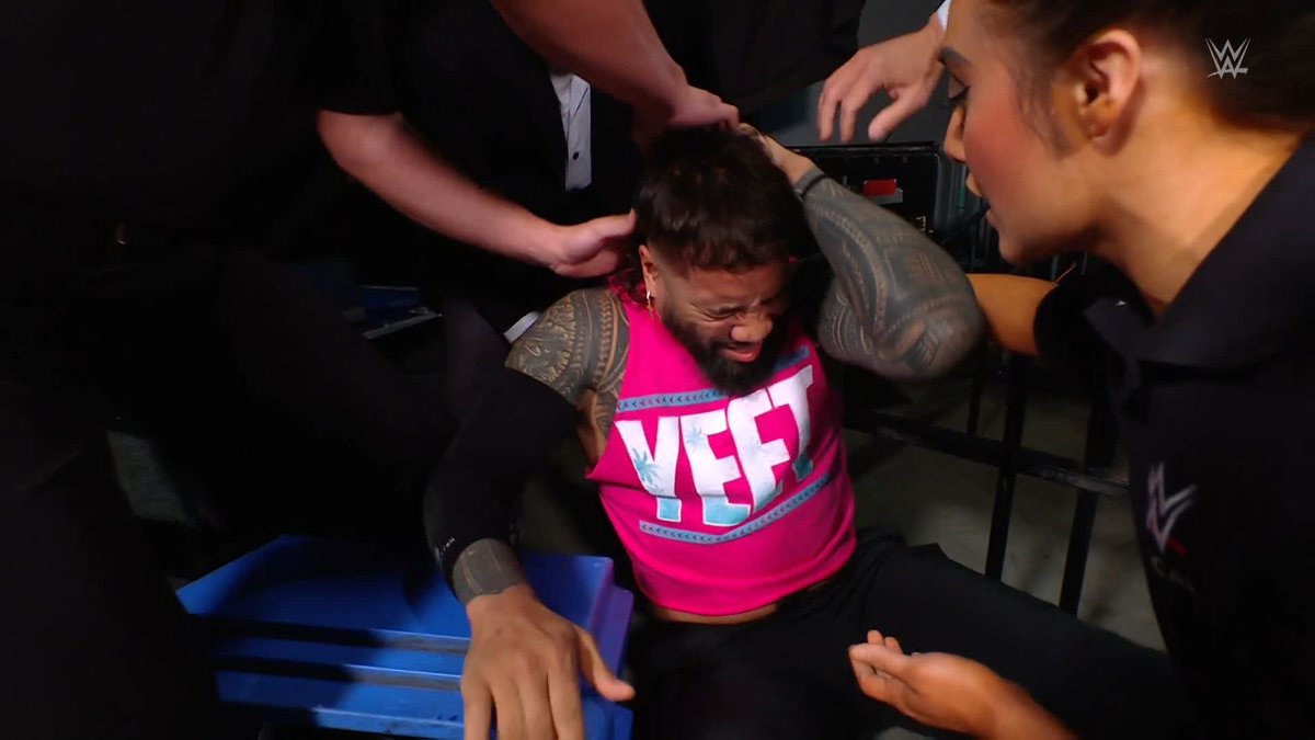 WHO JUST ATTACKED JEY USO??? 😳 #WWERaw