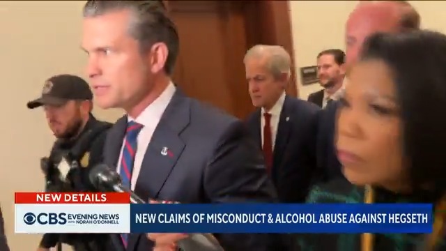 NEW: CBS News reports that Pete Hegseth, Donald Trump’s nominee for defense secretary, was forced to step down from two nonprofit veterans groups after staffers accused him of financial and sexual misconduct, and repeated intoxication.