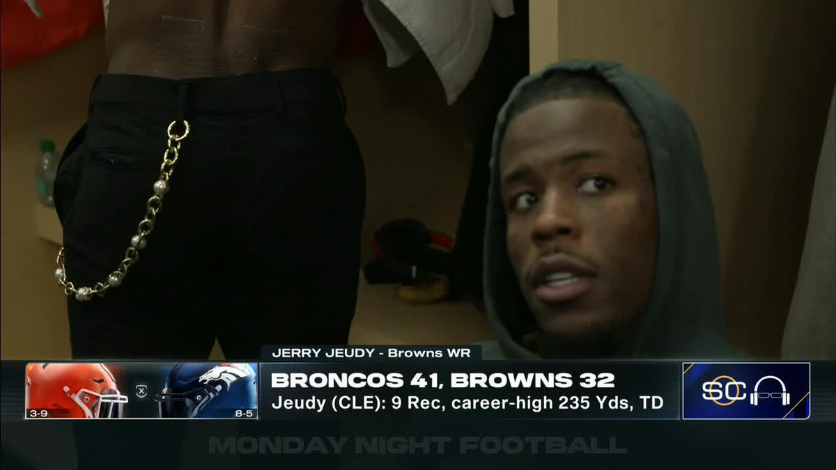 "That was a lot of boos, huh? … That was a lot of catches too." –Jerry Jeudy on getting booed each time he caught the ball