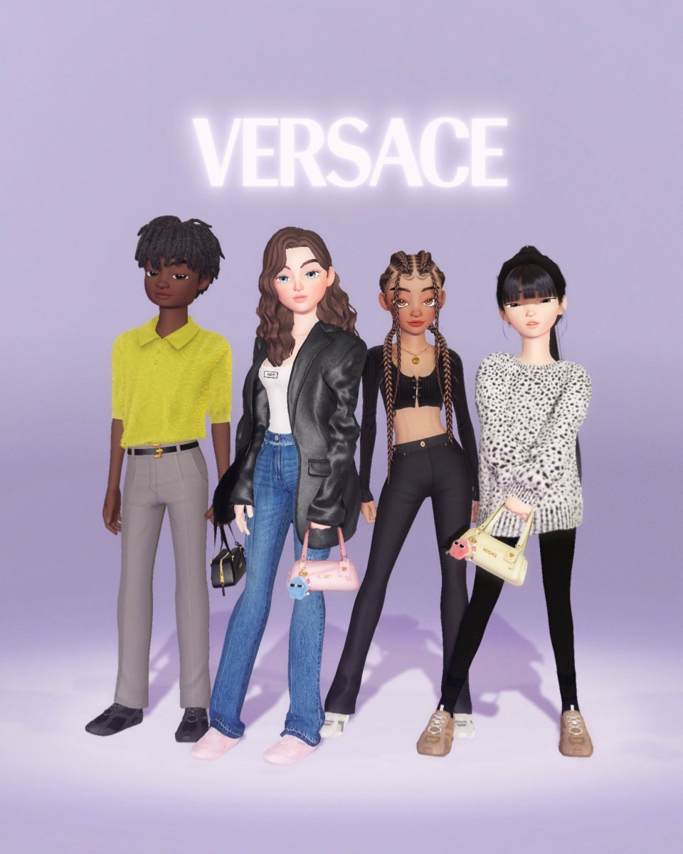 Versace in Zepeto Play to get outfits, charms and the Versace Tag bag #VersaceTag #Versace