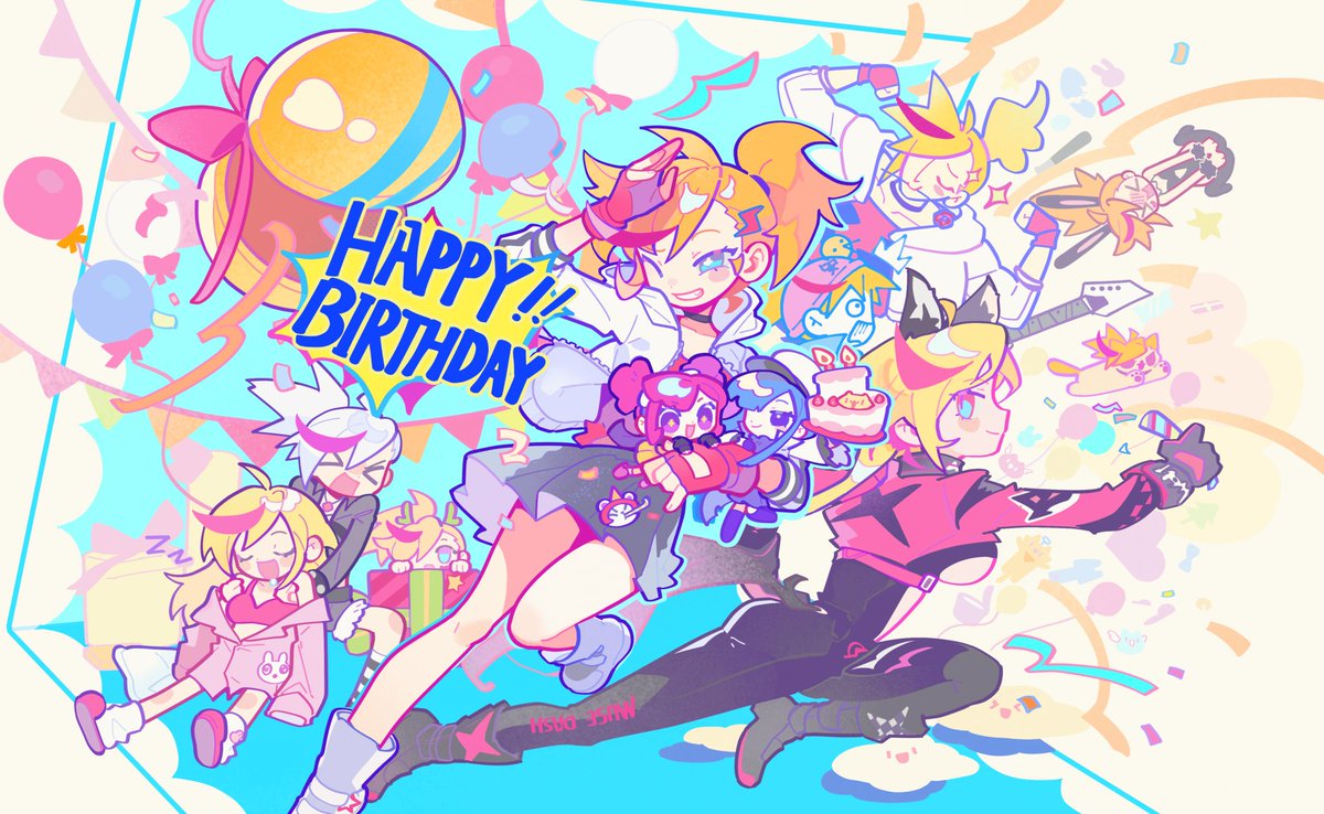 🎂🎂 HAPPY RIN'S DAY🎂🎂 夢の中なら絶対無敵、バイクに乗ったら大変身、 見た目はクール、ハートは灼熱、 自称・一般女子高生のリンちゃん、お誕生日おめでとう！ ᕕ(◠ڼ◠)ᕗ #MuseDash #リン生誕祭2024