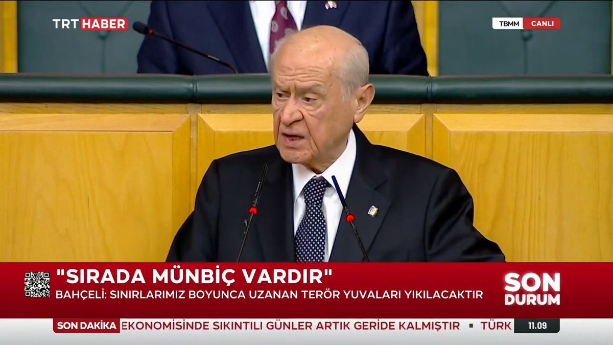 Çok net! MHP Genel Başkanı Devlet Bahçeli: Kürtler bizim canımız, PKK/YPG/PYD can düşmanımızdır. DEM ya Türkiye partisi olacak ya da tükenmekten ve derdest edilmekten başka seçeneği kalmayacaktır.
