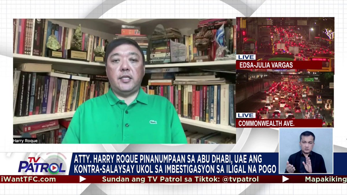 Lumabas na sa Abu Dhabi, UAE pinanumpaan ni dating presidential spokesperson Harry Roque ang kaniyang counter-affidavit na isinumite sa DOJ kaugnay ng imbestigasyon sa ilegal na POGO sa Porac, Pampanga. Basahin: