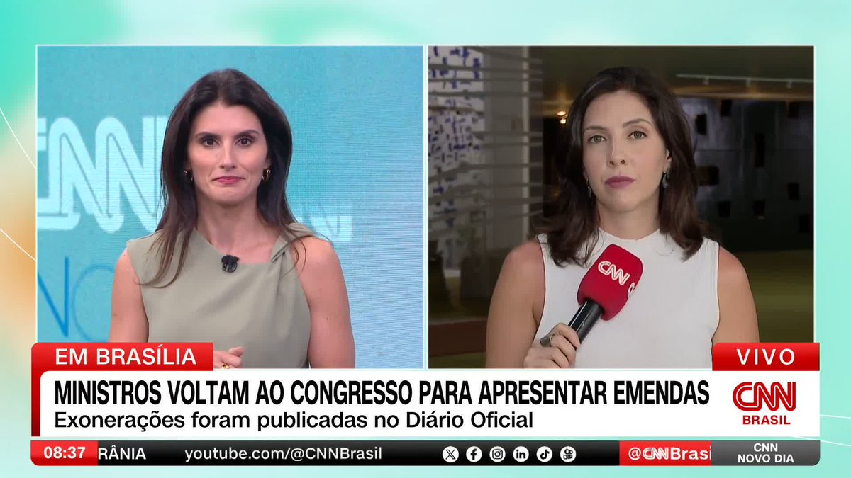 O presidente Lula (PT) exonerou os ministros Carlos Fávaro, da Agricultura e Pecuária; André Fufuca, dos Esportes; e Celso Sabino, do Turismo. A exoneração é somente para que os ministros voltem aos seus cargos no Congresso, a fim de destinar emendas parlamentares. #CNNNovoDia