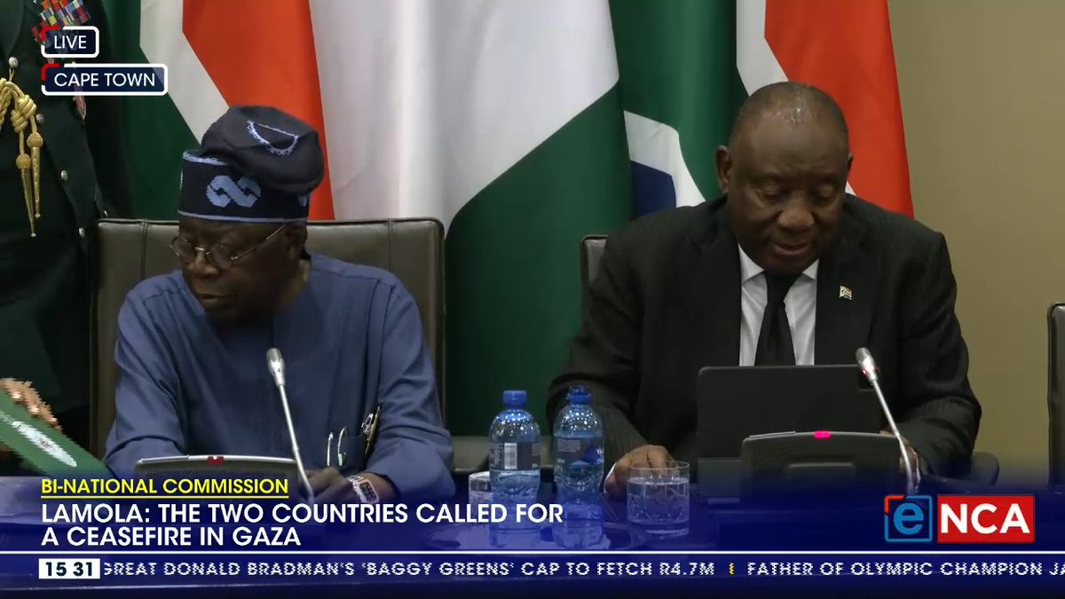 [ON AIR] President Cyril Ramaphosa says that South Africa and Nigeria must expand investment and trade between the two countries. #Today #DStv403 #QuestionThinkAct