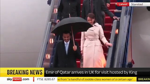BREAKING: The Emir of Qatar has landed in the UK on a state visit. Somehow, Israeli leaders are not welcome, but the people who have hosted Hamas for decades are. The moral bankruptcy of the West has never been clearer.