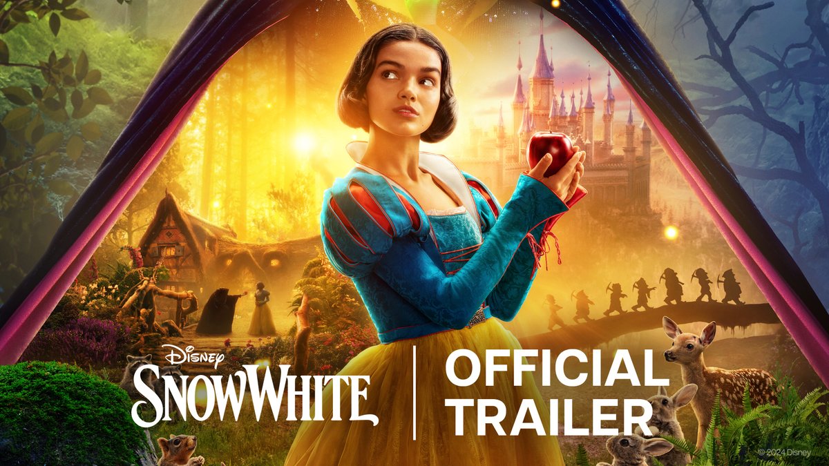 Official trailer for ‘SNOW WHITE’ starring Rachel Zegler. Out March 21st.