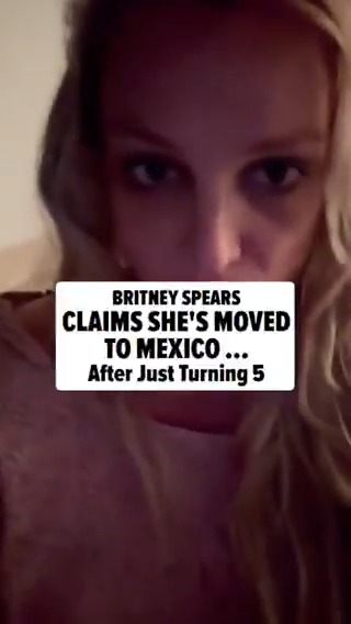 #BritneySpears turned 43 on Monday -- but she claims in new Instagram videos that she's really 5 and moving to Mexico. Full story here: