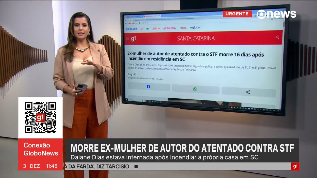 URGENTE: acabou de morrer agora a ex-mulher do homem-bomba bolsonarista que atacou o STF. Ela era extremista, assim como ele, e COLOCOU FOGO NA CASA com ela dentro. As pessoas estão tirando a própria vida após consumirem muito conteúdo bolsonarista.