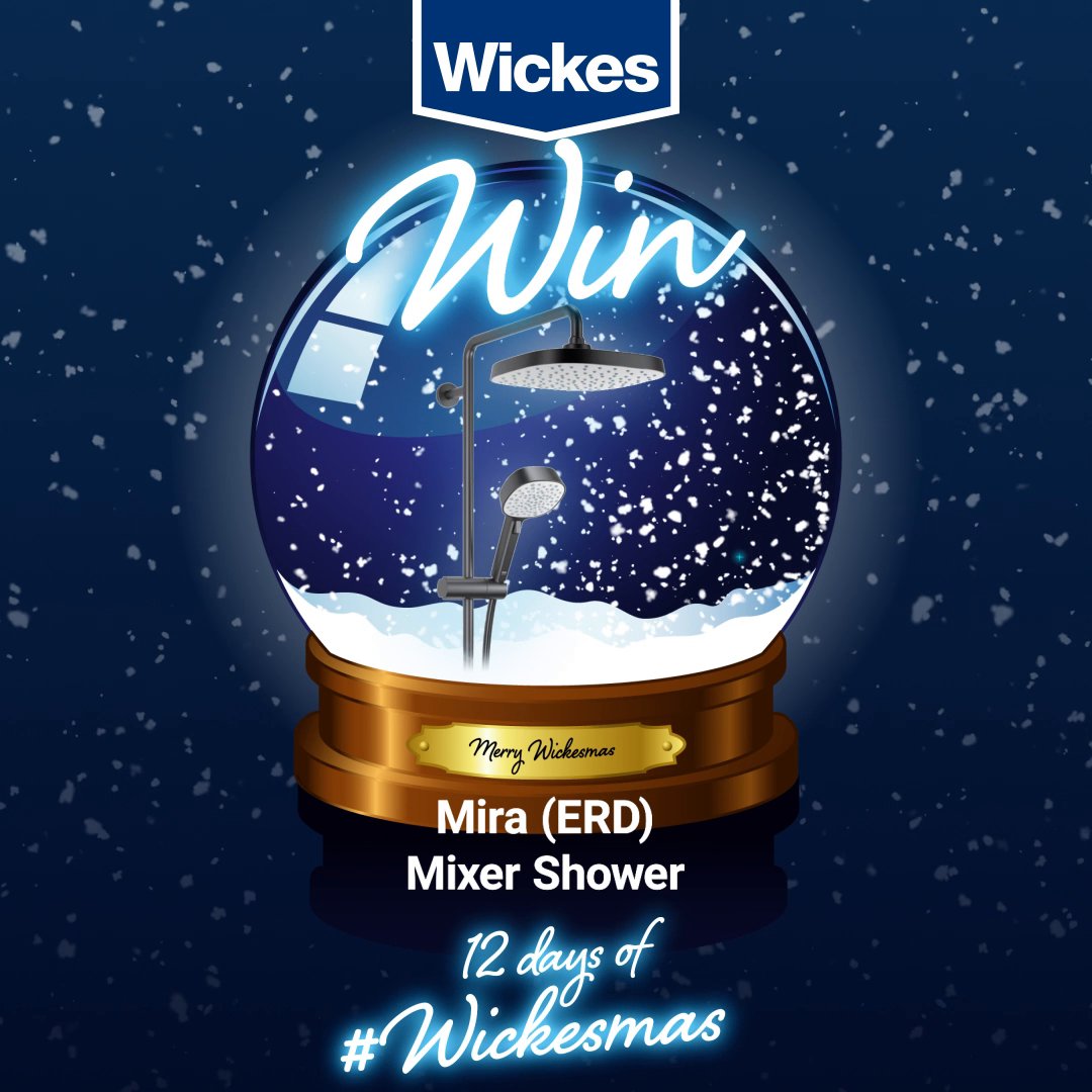 On the third day of Christmas, Wickesmas gave to me… The chance to WIN an Atom (ERD) Mixer Shower in Black from Mira Showers! To enter, follow @wickes and Mira Showers, like this post and tag a friend below! Remember, the more tags, the more chances you have to win.