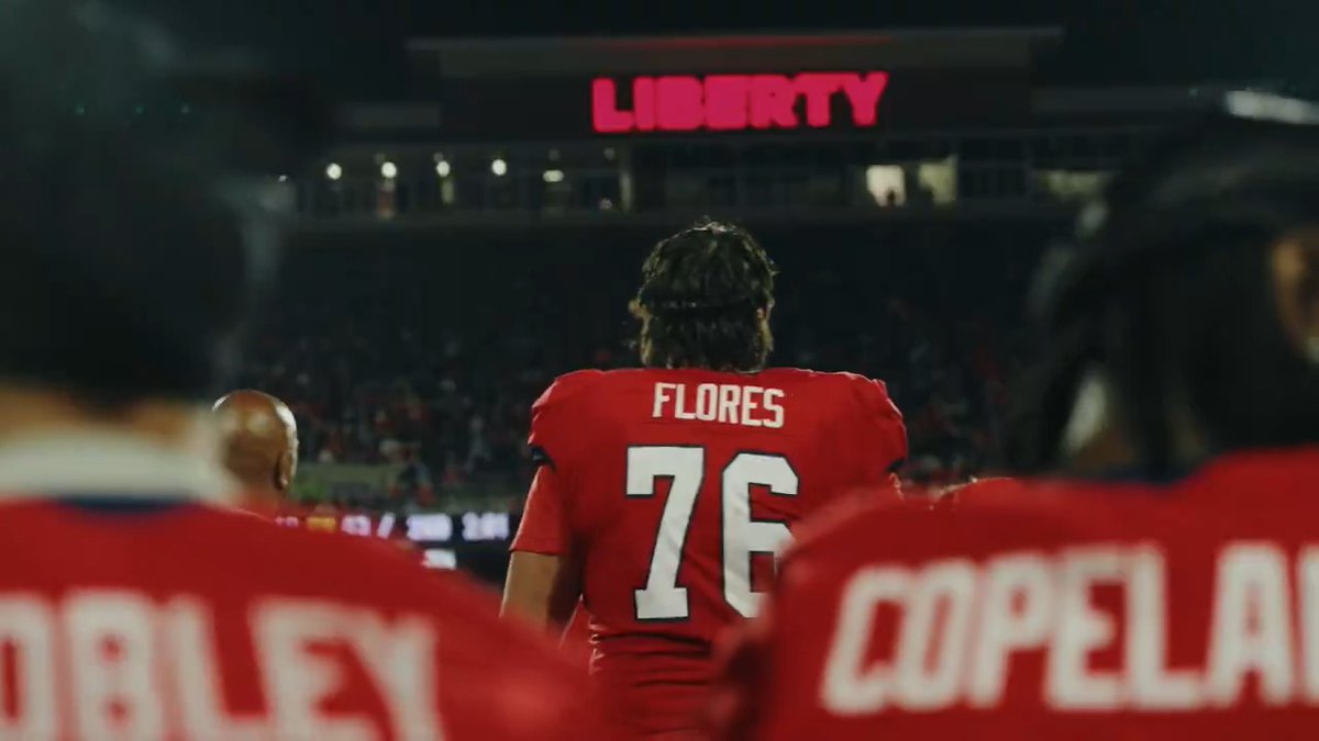 “I will tell anybody that’s willing to listen that Liberty is the place to be.” For offensive lineman John Paul Flores, transferring to Liberty proved to be a great decision.