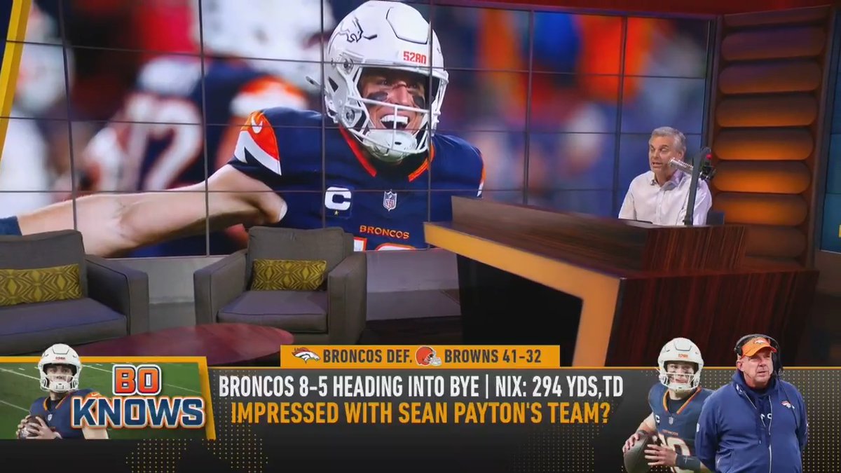 "Sean Payton allowed Bo Nix, multiple times, to drop back deep in his end zone. He trusts the kid." — @ColinCowherd reacts to Broncos 41-32 win over Browns