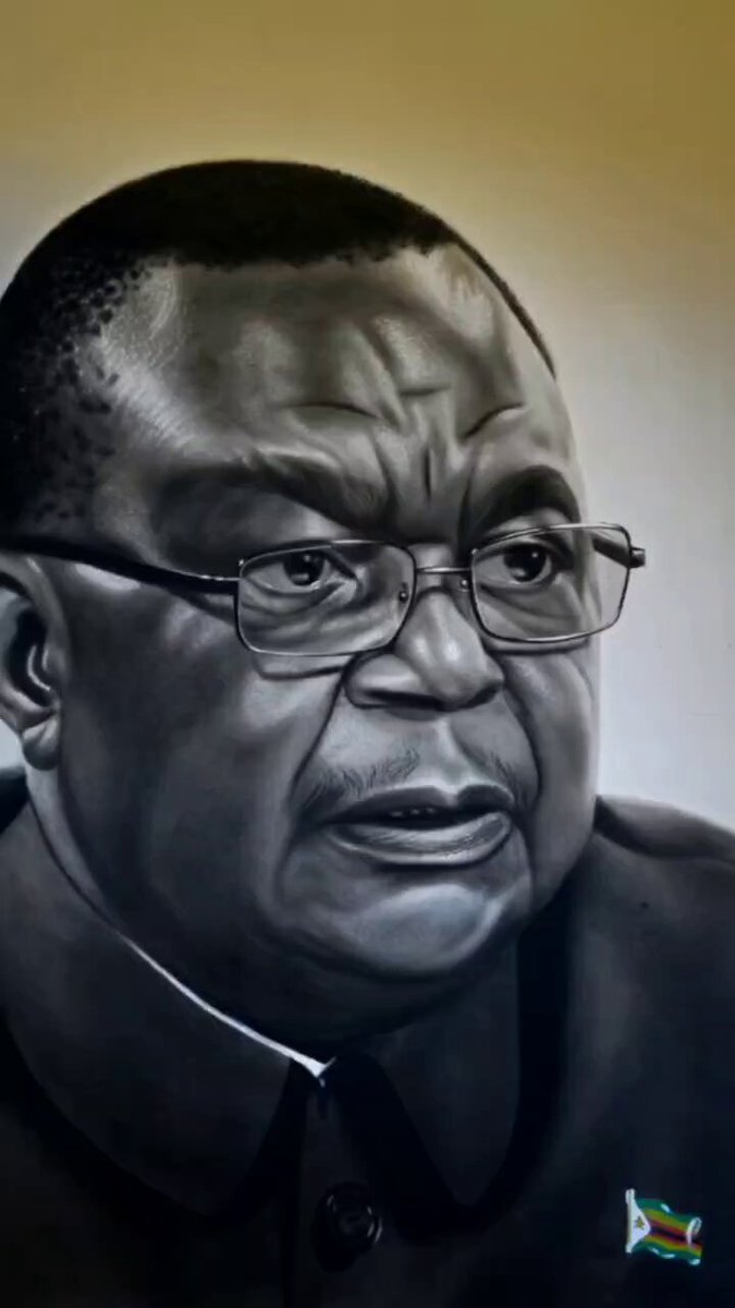 A portrait of Hon. VP CDGN Chiwenga courtesy of Ms Ndana Chaima for the Zimbabwe National Heroes and Heritage Portrait Collection. 🇿🇼 Allow me to express utmost gratitude to our sponsors for financing this project and supporting local art and crafts. 🙏🏾