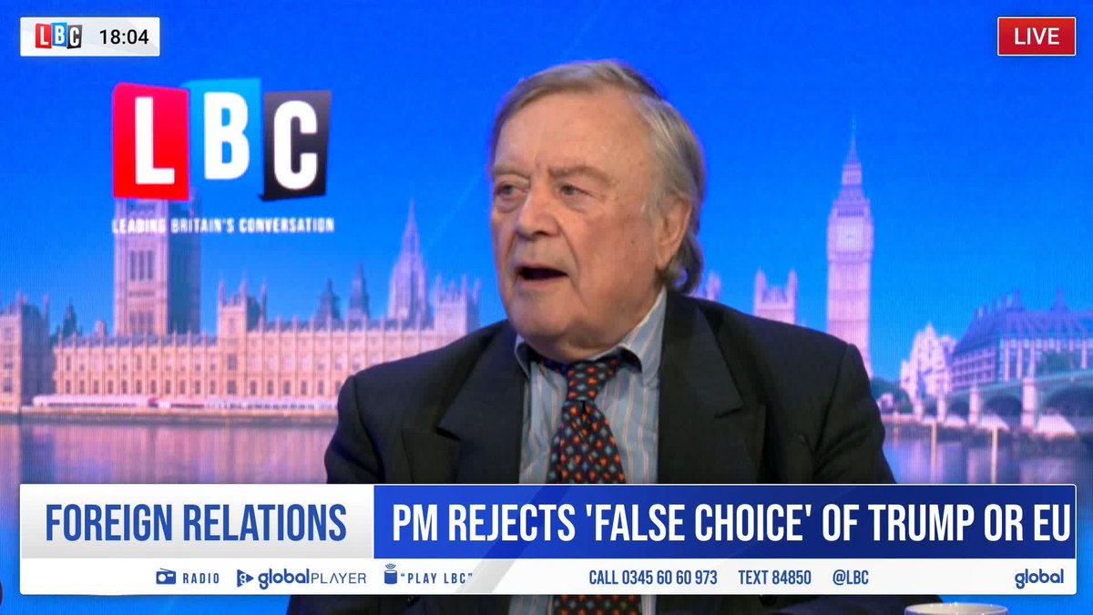 "The great days are over..." As the Prime Minister rejects the 'false choice' between Trump and the EU, former Chancellor Lord Clarke KC outlines to Andrew Marr how the UK should aim for a 'normality of relationships' with both.