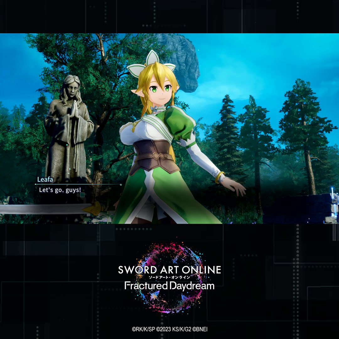 Leafa will take you higher!🗡️⬆️✨ She's swift as a butterfly, zooming your way! #SAOFD