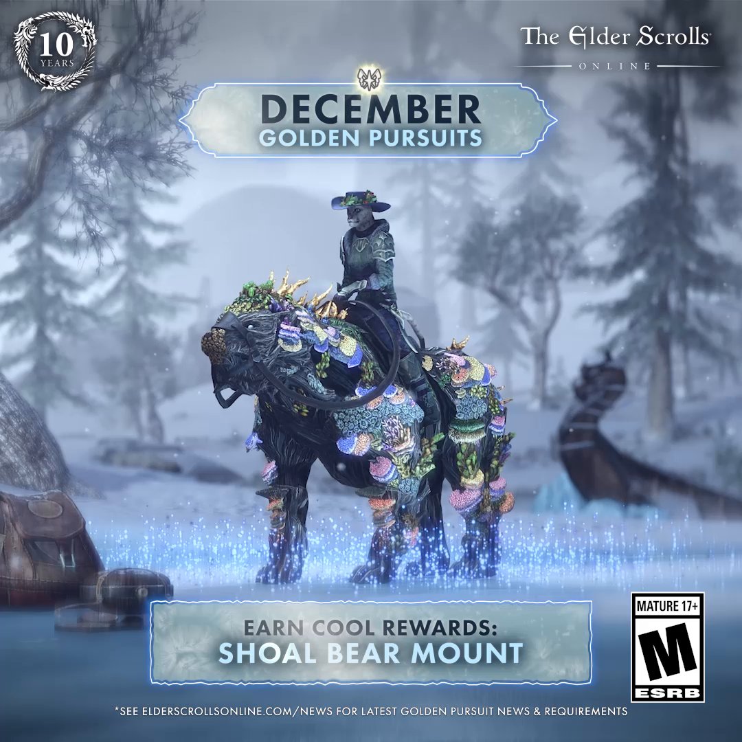 There's much to look forward to in ESO in December! Check out the rewards you can earn this month. ❄️ Visit for details.