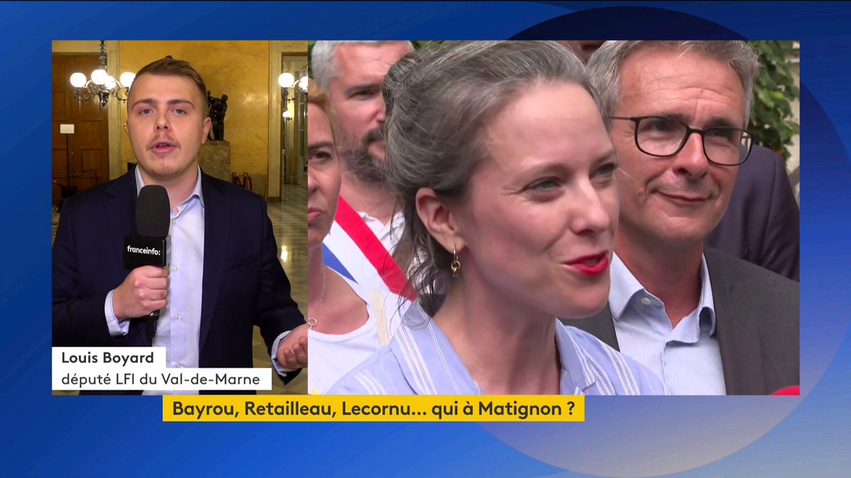 🔴🗣️ Lucie Castets, toujours un choix de Premiere ministre pour le Nouveau Front populaire ? "Ça parait être un recours qui respecterait le vote des Françaises et des Français", répond le député LFI Louis Boyard.