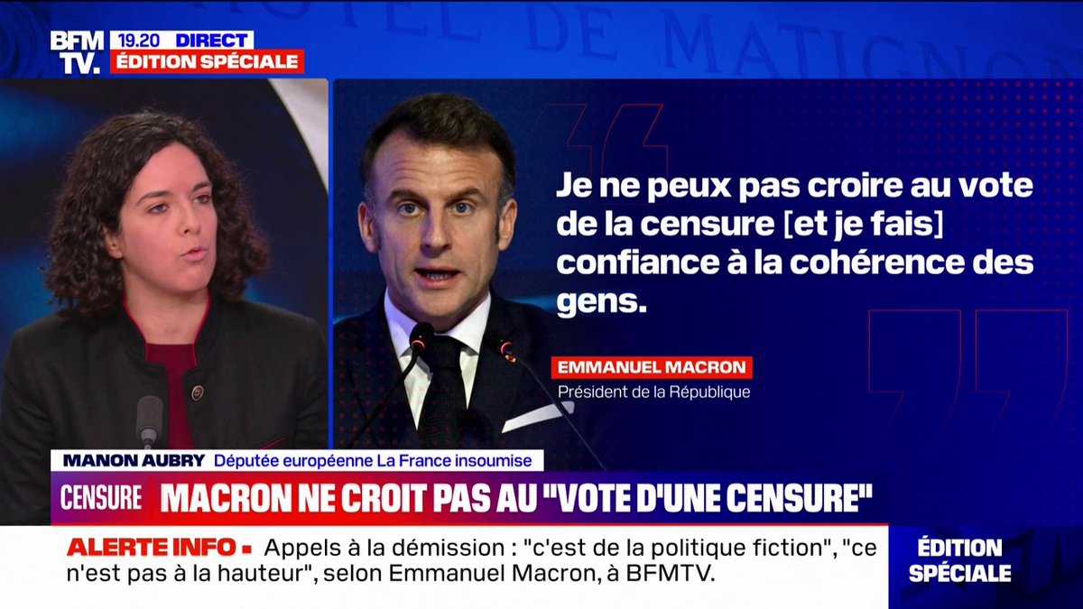 Manon Aubry (LFI): "Le problème de fond, c'est Emmanuel Macron lui-même"