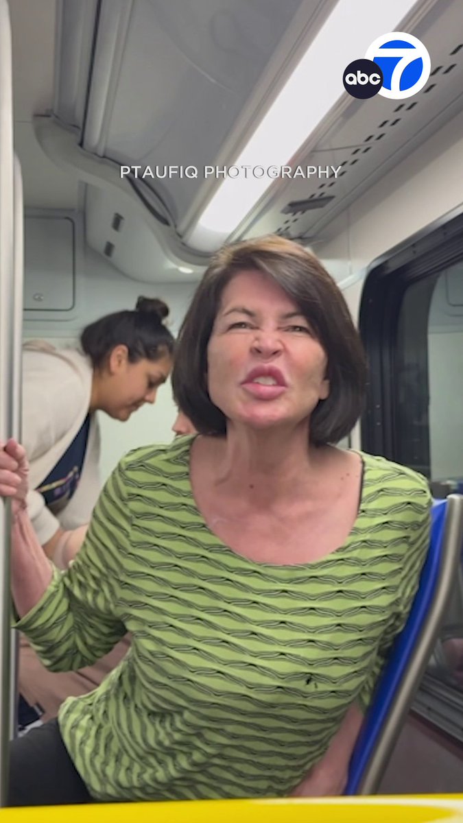 A woman was caught on video yelling racist remarks and making obscene gestures at a couple and their children on an LAX shuttle bus. Pervez and Nicole Taufiq were with their three kids when the woman unleashed her disturbing rant.