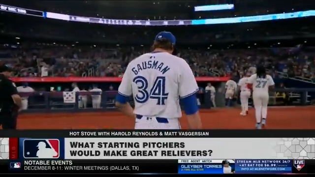 Kevin Gausman, Walker Buehler...❓ Harold and Matty V discuss which starting pitchers they think would make great relievers. #MLBNHotStove