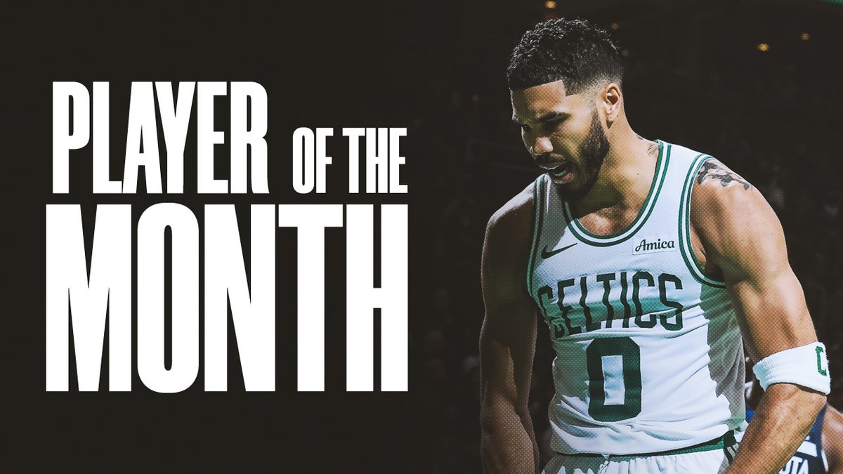 Jayson Tatum's Player of the Month mixtape here: