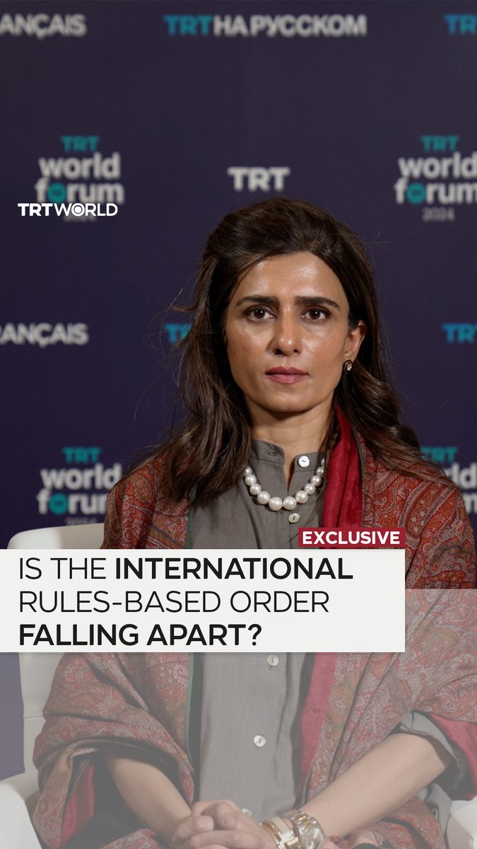 The world order will crumble if the West ignores ICC arrest warrant against Israeli PM Netanyahu while pursuing legal course and imposing sanctions against Russia, says Pakistan’s ex-Foreign Minister Hina Rabbani Khar