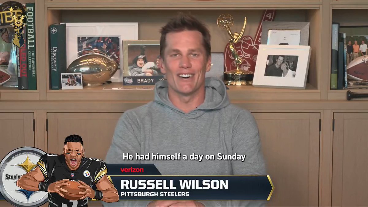 Congrats to Tom Brady's 3 stars of Week 13! ✨ 🏈 Pittsburgh Steelers QB Russell Wilson 🏈 Seattle Seahawks DE Leonard Williams 🏈 Tampa Bay Buccaneers RB Mar’keise Irving